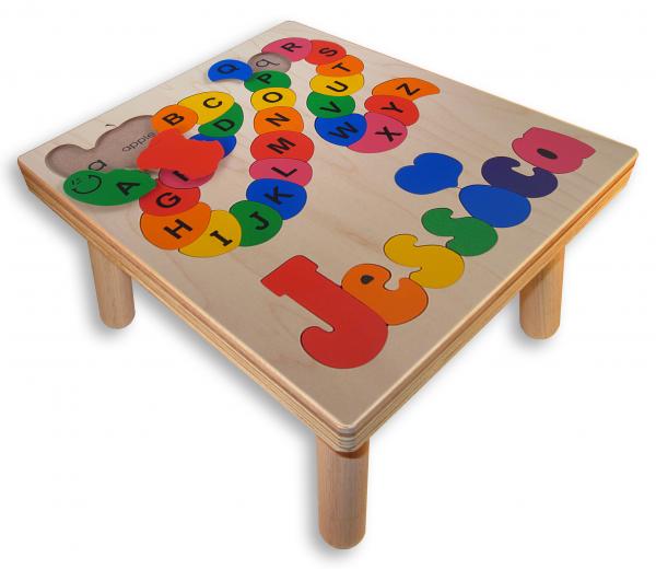 "Alphabet ABC Puzzle" (Order as a Stock Puzzle, Name Puzzle or Name Puzzle Stool) picture