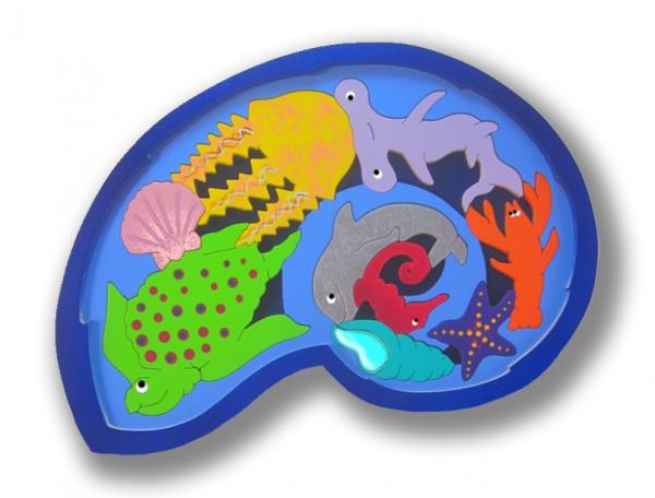 "2 Layer Nautilus Tide Puzzle" (Order as a Stock Puzzle or Name Puzzle) picture