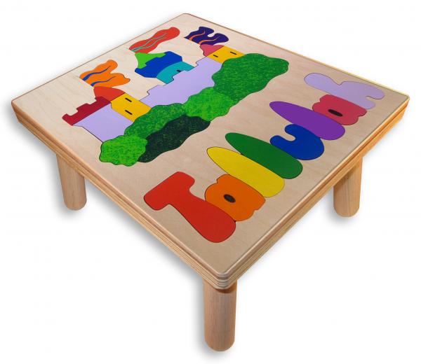 "Wooden Castle Puzzle" (Order as a Stock Puzzle, Name Puzzle or Name Puzzle Stool) picture