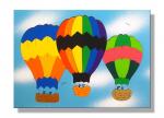 "Hot Air Balloon Puzzle" (Order as a Stock Puzzle, Name Puzzle or Name Puzzle Stool)