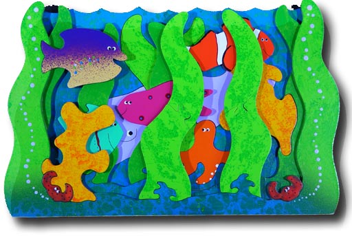 "3 Layer Oceans of Fun! Puzzle" (Order as a Stock Puzzle or Name Puzzle) picture