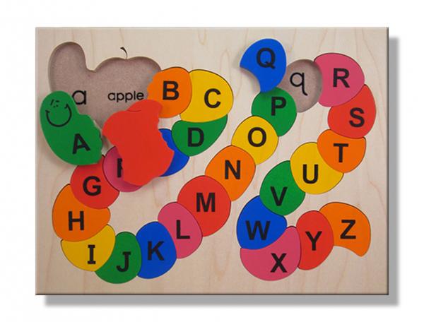 "Alphabet ABC Puzzle" (Order as a Stock Puzzle, Name Puzzle or Name Puzzle Stool) picture