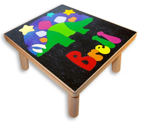 "Stegosaurus Dinosaur Puzzle" (Order as a Stock Puzzle, Name Puzzle or Name Puzzle Stool) picture