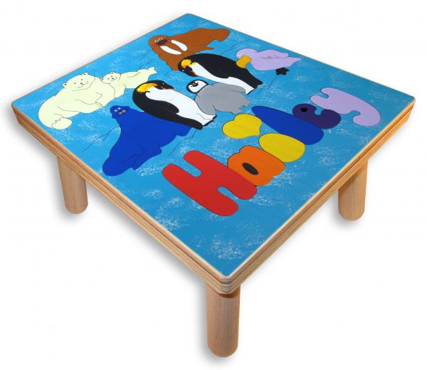 "Polar Animals Puzzle" (Order as a Stock Puzzle, Name Puzzle or Name Puzzle Stool) picture