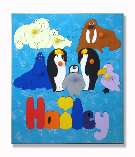 "Polar Animals Puzzle" (Order as a Stock Puzzle, Name Puzzle or Name Puzzle Stool) picture