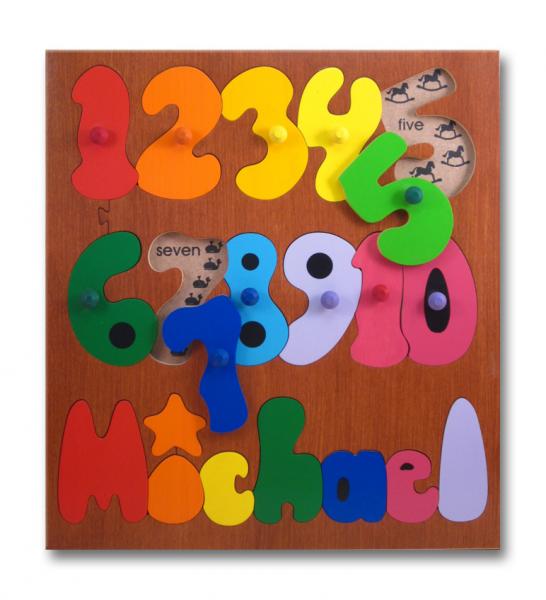 "Numbers/ Counting Puzzle" (Order as a Stock Puzzle, Name Puzzle or Name Puzzle Stool) picture