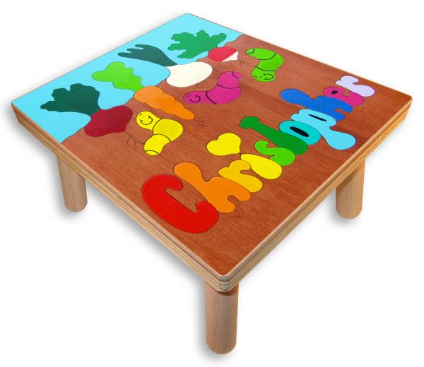 "Veggie Garden Puzzle" (Order as a Stock Puzzle, Name Puzzle or Name Puzzle Stool) picture