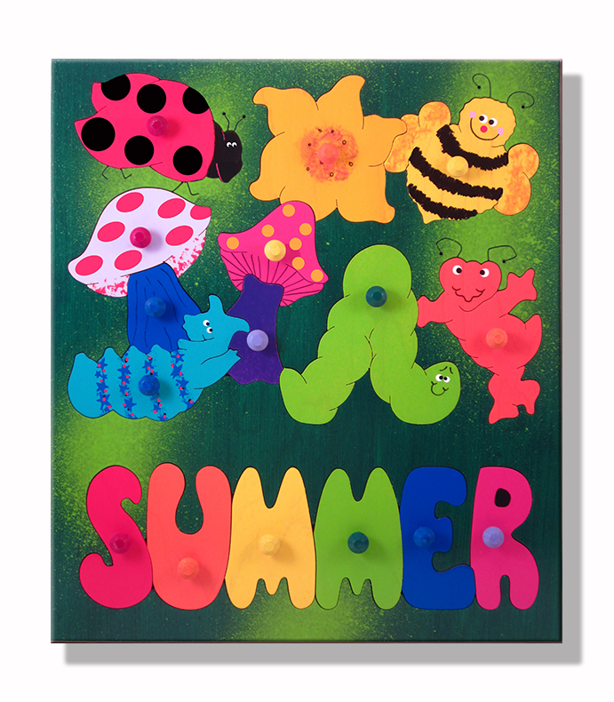 "Bugs, Worms and Insects Puzzle" (Order as a Stock Puzzle, Name Puzzle or Name Puzzle Stool) picture