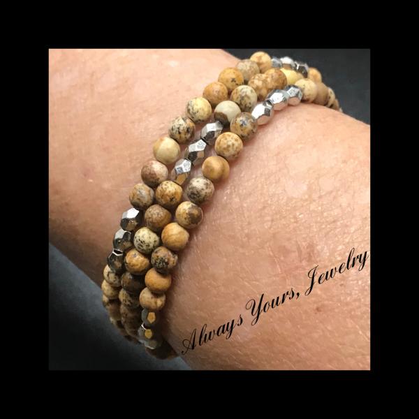 Picture Jasper 3 Wraps Bracelet picture