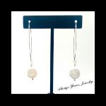 Coin Freshwater Pearls Earrings