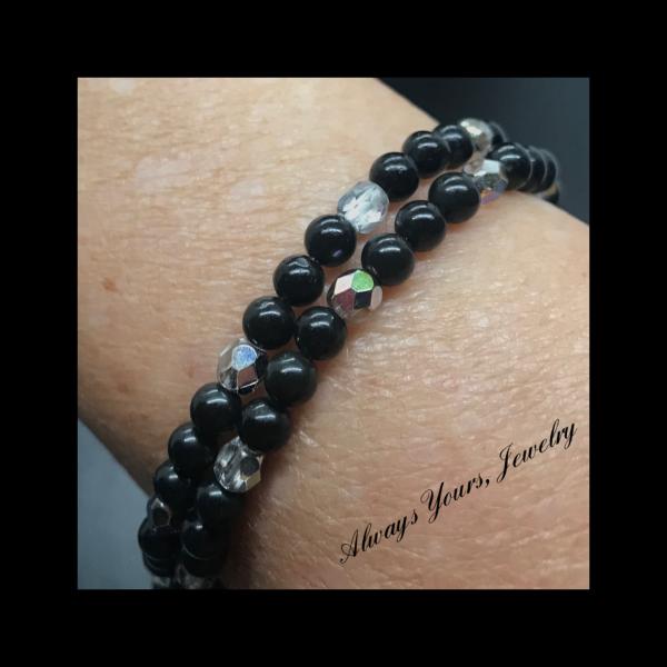 Tiny Onyx Crystal Bracelet picture