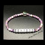 Amethyst BELIEVE Bracelet