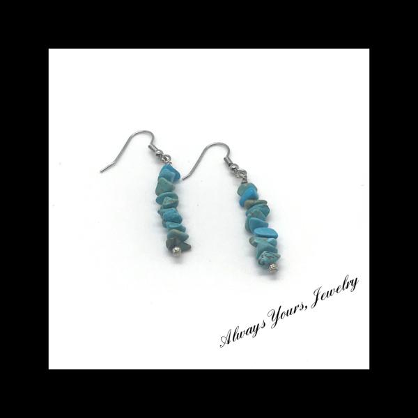 Turquoise Chips Earrings