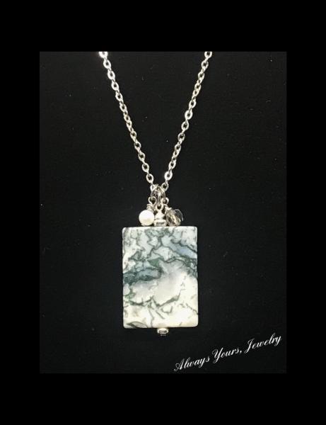Genuine Tree Agate Necklace