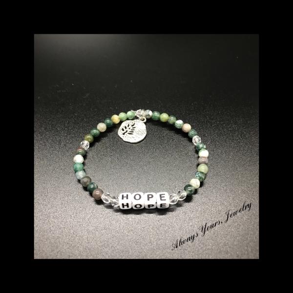 Moss Agate HOPE Bracelet picture