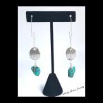 Genuine Turquoise Dangle Earrings