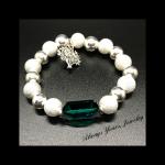 Swarvoski Crystal with Silver Beads Bracelet