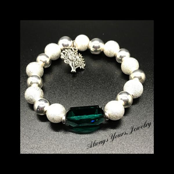 Swarvoski Crystal with Silver Beads Bracelet picture