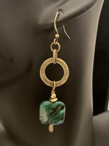 Green/Black Zoisite Earrings picture