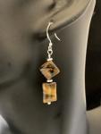 Tiger eye and jasper earrings