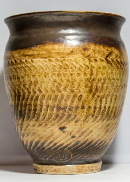 Wavy Gold Vase