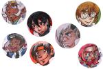 CLEARANCE! Voltron Button/Keychain Set