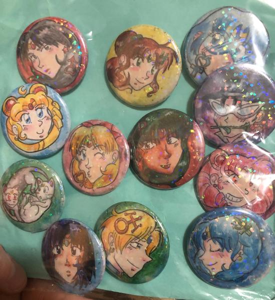 CLEARANCE! Sailor Moon button set