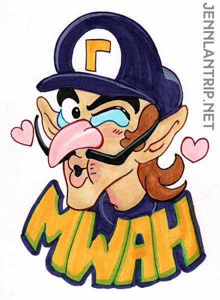 Waluigi Sticker