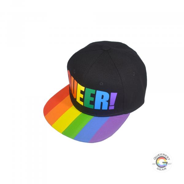 Queer Rainbow Snapback Hat picture