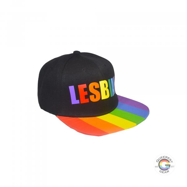 Lesbian Rainbow Snapback Hat picture