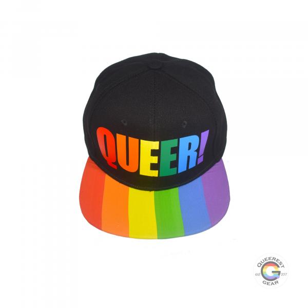 Queer Rainbow Snapback Hat picture