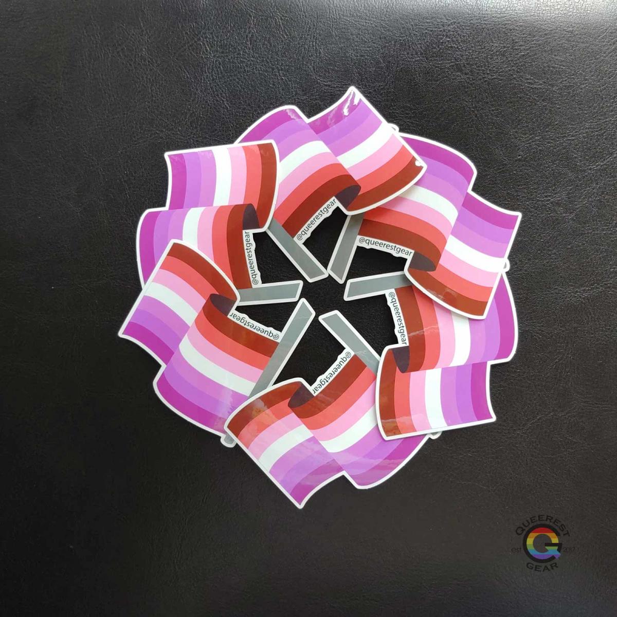 Lesbian Flag Sticker picture