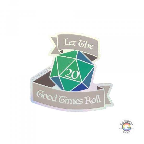 Holographic D20 Sticker picture