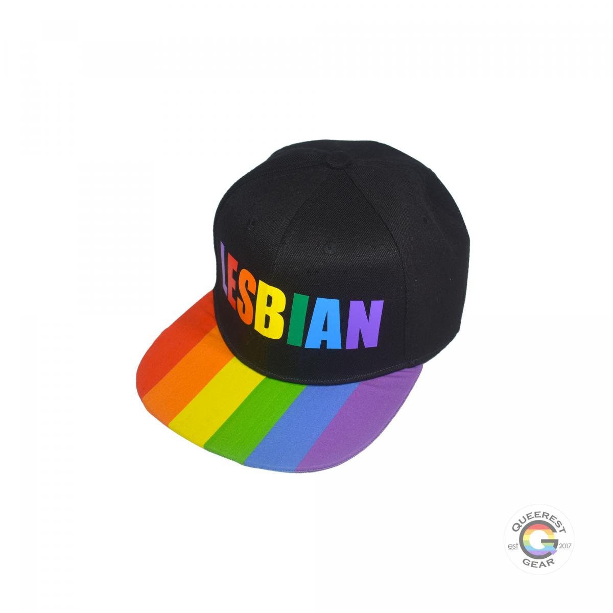 Lesbian Rainbow Snapback Hat picture