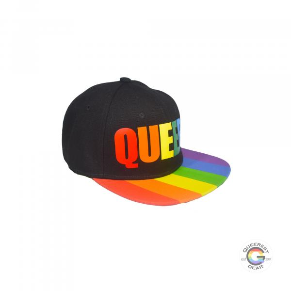 Queer Rainbow Snapback Hat picture