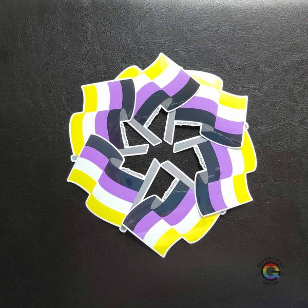 Nonbinary Flag Sticker picture