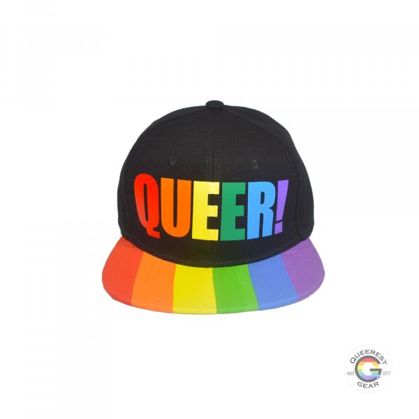 Queer Rainbow Snapback Hat picture