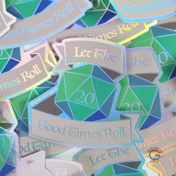 Holographic D20 Sticker picture