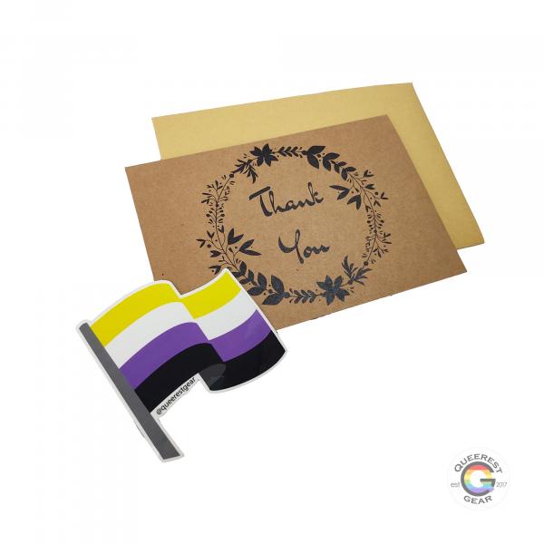 Nonbinary Flag Sticker picture