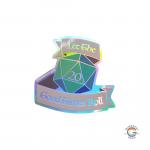 Holographic D20 Sticker