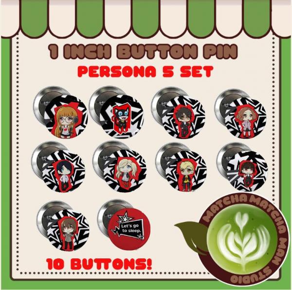 Persona 5 Buttons picture