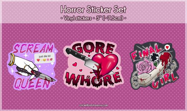 Horror Tropes Sticker Set picture