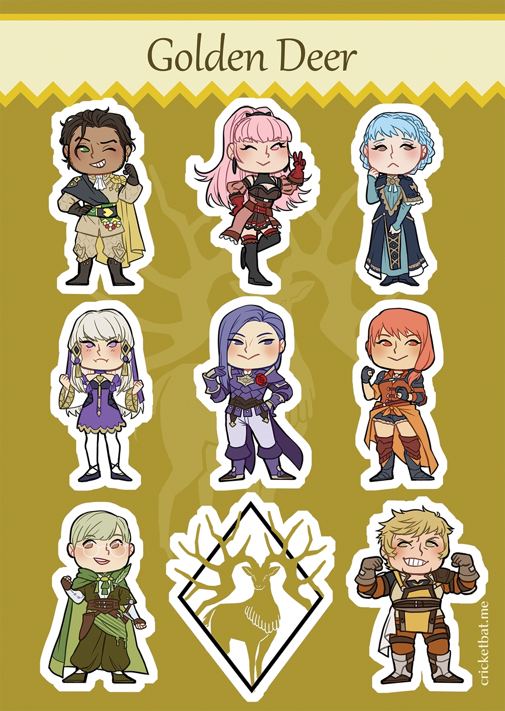 Fire Emblem: Three Houses Sticker Sheet picture