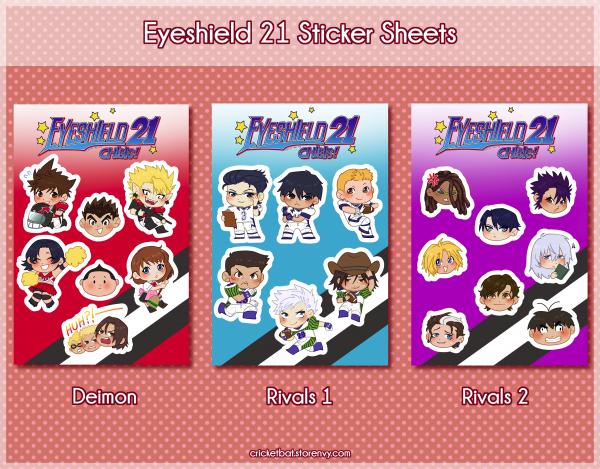 Eyeshield 21 Sticker Sheets