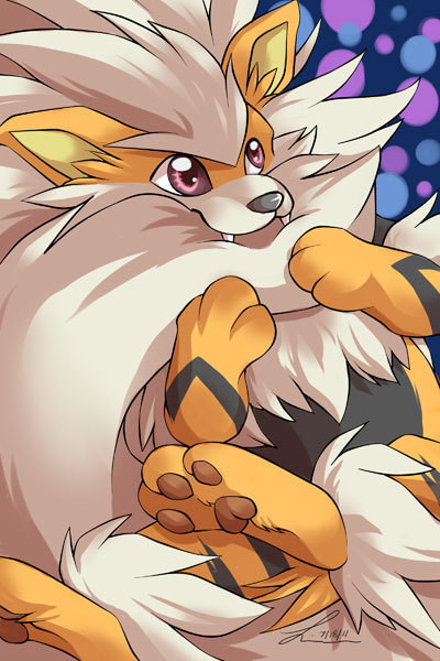 Fluffy Arcanine - Pokemon Print picture