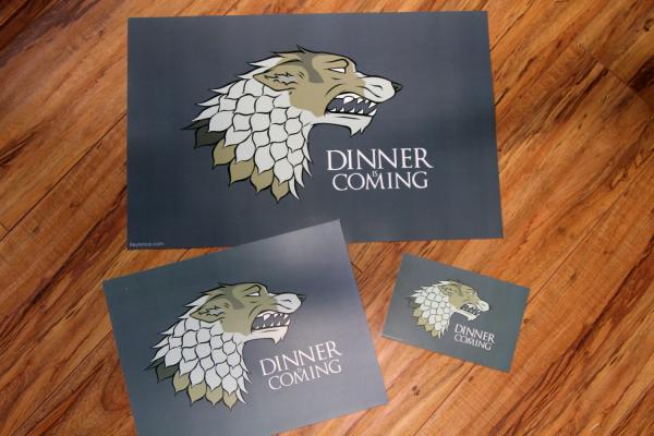 Dinner is Coming - Game of Thrones Inspired Print picture