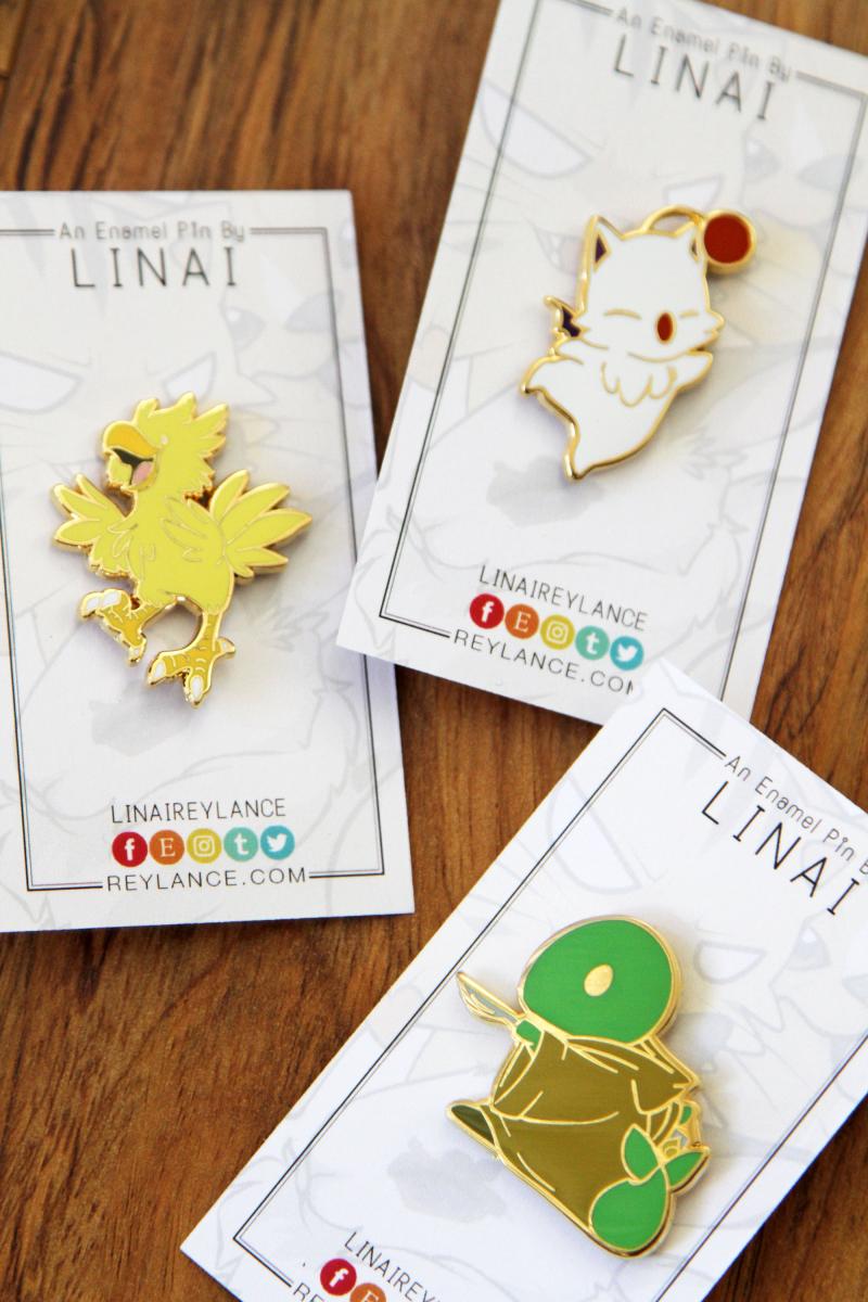 Moogle, Tonberry, Chocobo - Final Fantasy Enamel Pins picture