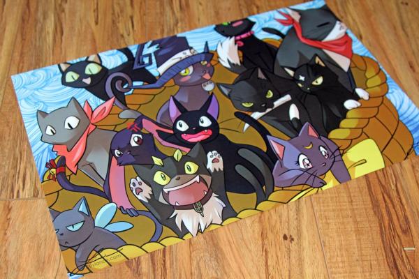 Black Cats - Anime Print picture