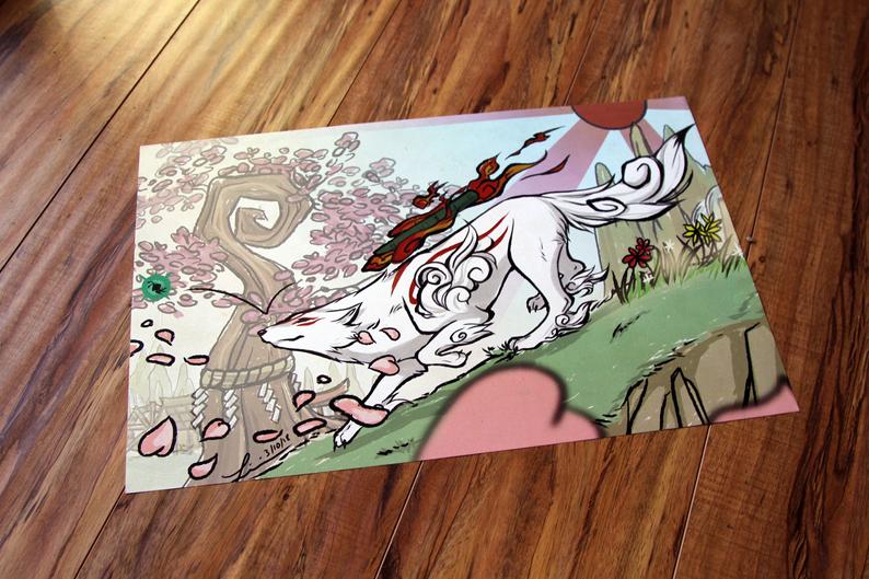 Amaterasu - Okami Print picture