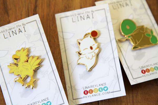 Moogle, Tonberry, Chocobo - Final Fantasy Enamel Pins